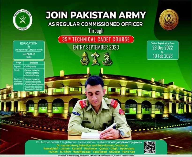 Pak Army Technical Cadet