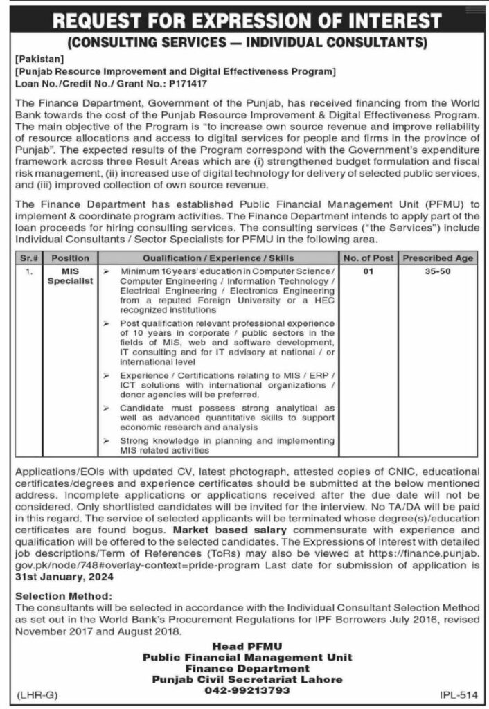 Finance-Department-Punjab-Jobs