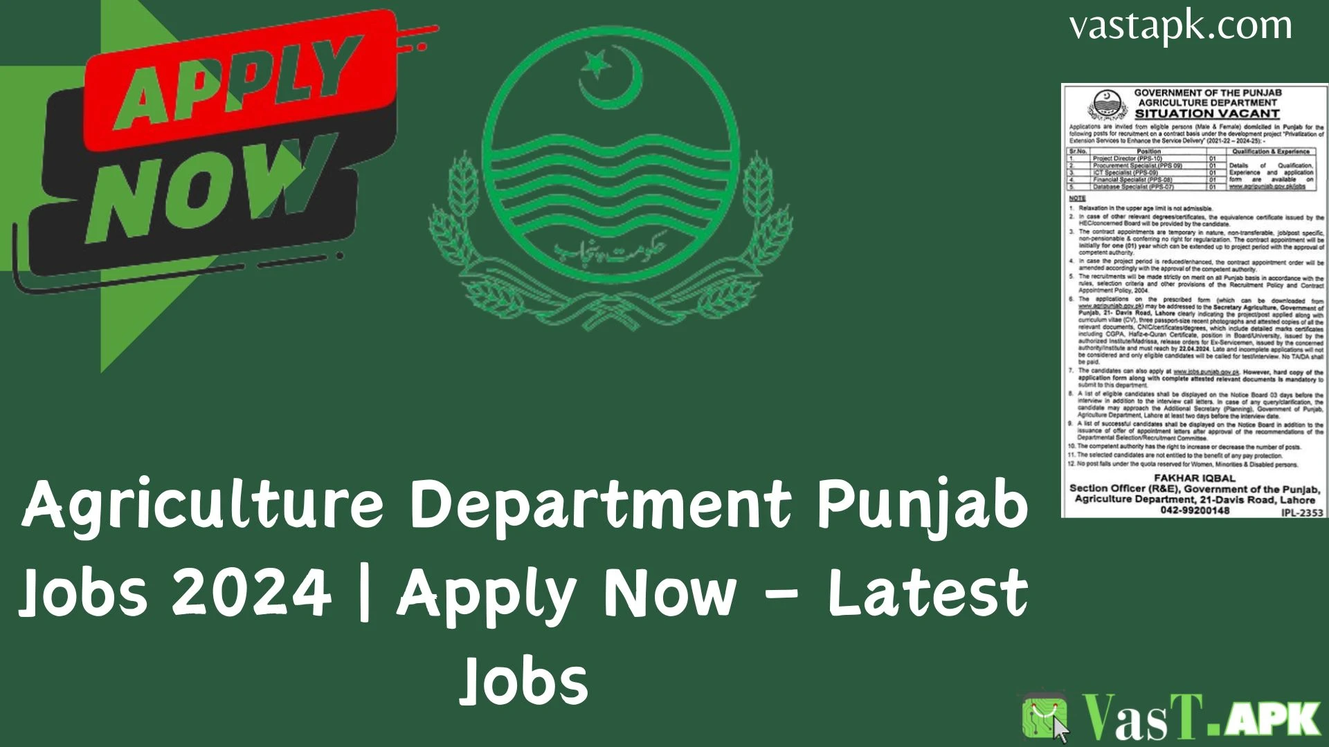 Agriculture Department Punjab Jobs