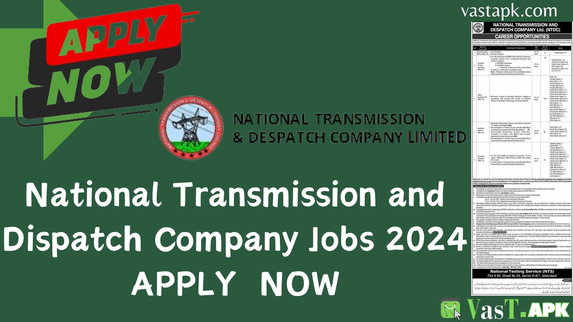 National Transmission and Dispatch Company Jobs