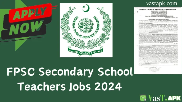 FPSC Secondary School Teachers Jobs 2024