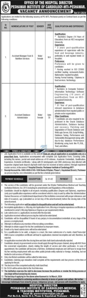 PIC-Peshawar-Jobs