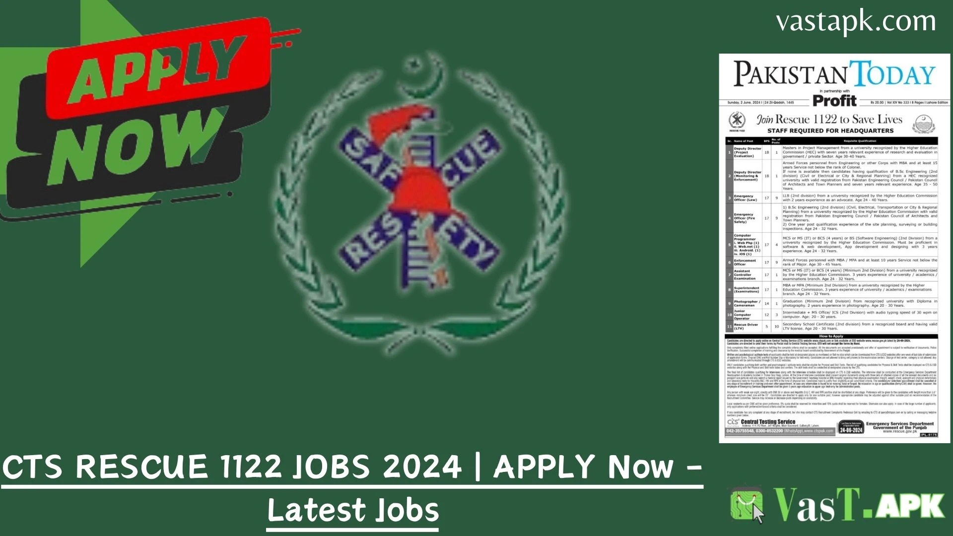 CTS RESCUE 1122 JOBS